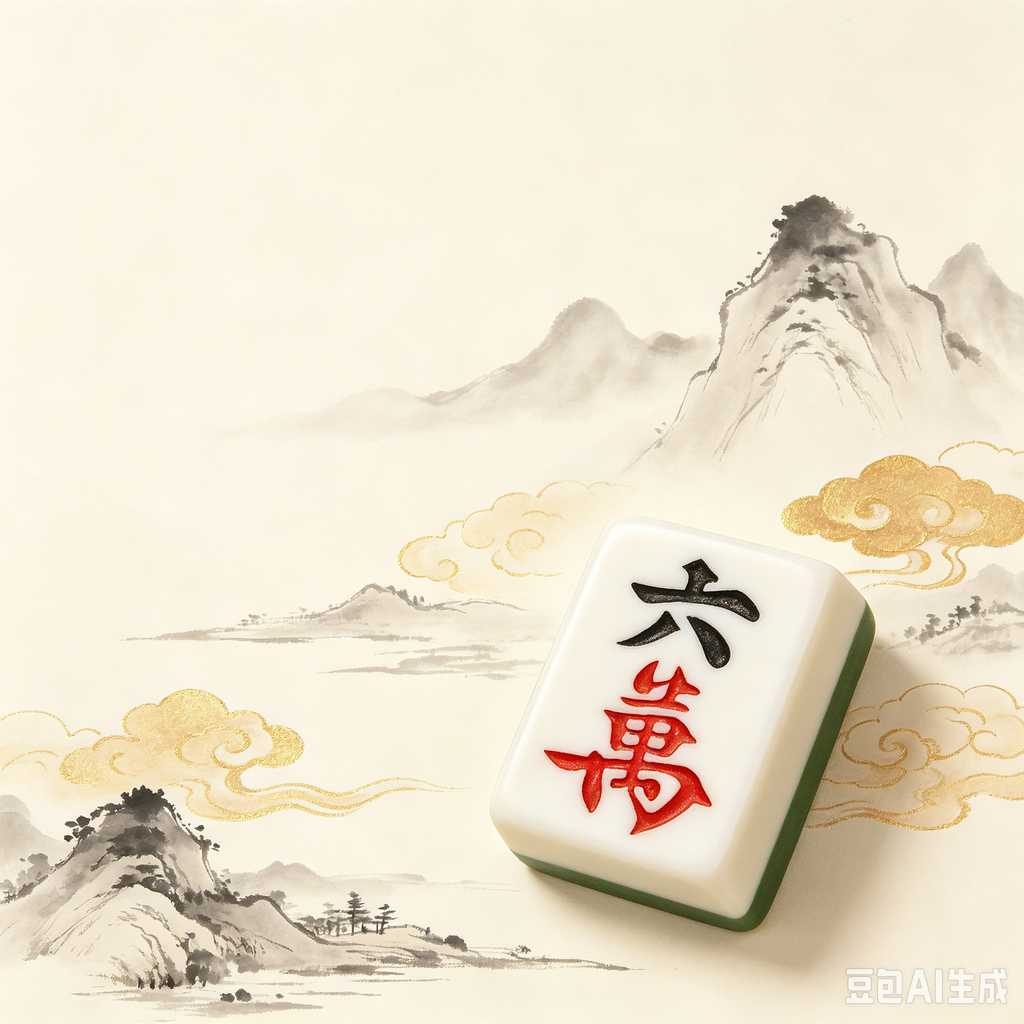 unique text mahjong tiles design